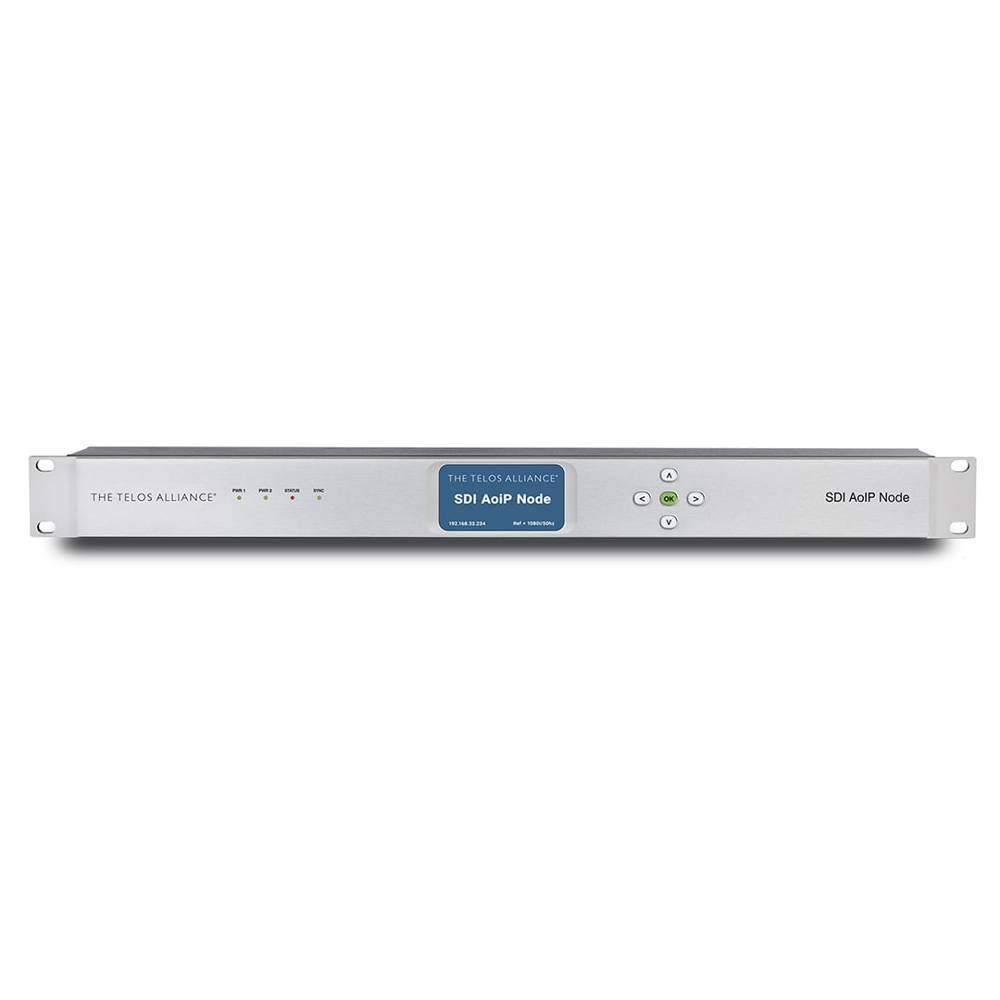 Axia SDI AOIP Node 1RU AES67-Compliant HD/SD-SDI to LIVEWIRE/AES-67 Audio