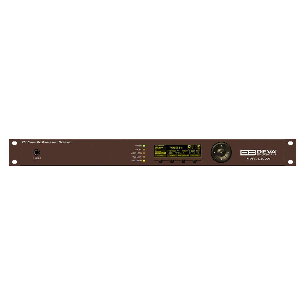 DEVA Broadcast DB7001 DSP Based FM Radio RE-Broadcast Receiver MPX & RDS