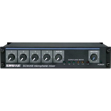 Shure SCM268 Four-Channel Transformer Balanced Microphone Mixer