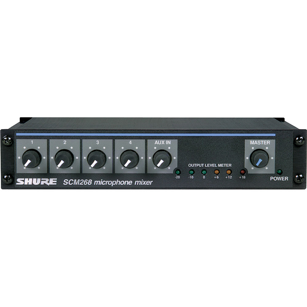 Shure SCM268 Four-Channel Transformer Balanced Microphone Mixer