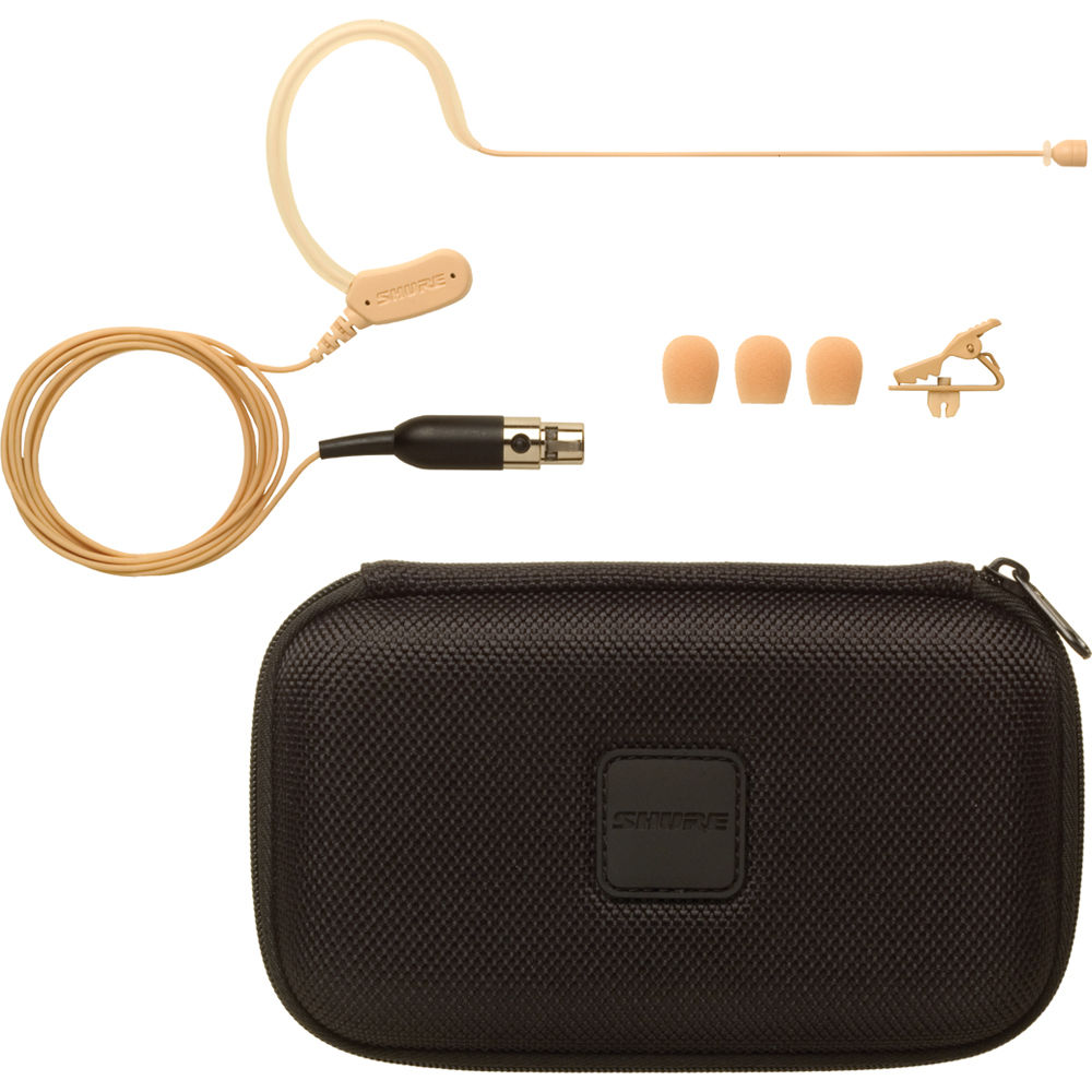 Shure MX153C/O-TQG Omnidirectional Earset Headworn Microphone Cocoa - Image 2