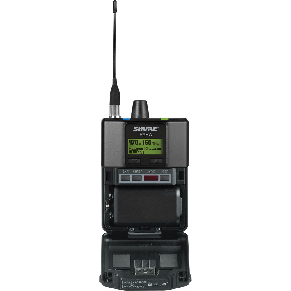 Shure P9RA-G6RECHARGEABLE Bodypack Receiver for Shure Psm 900 Personal - Image 3