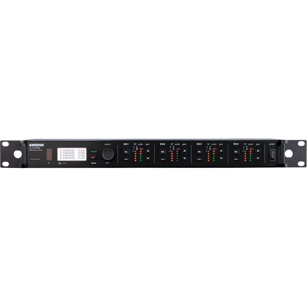 Shure ULXD4Q Quad Digital Wireless Receiver