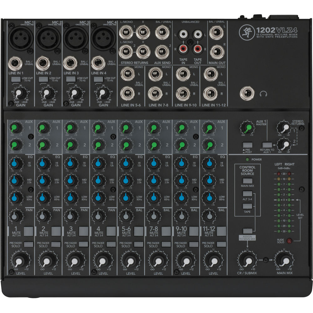 Mackie 1202VLZ4 12-Channel Compact Mixer - Image 2