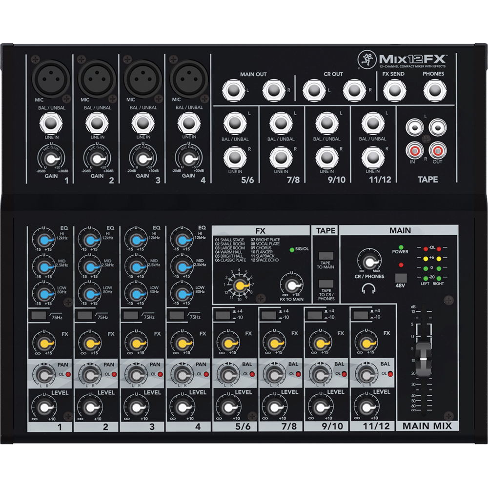 Mackie MIX12FX 12-Channel Compact Mixer w/ FX - Image 3