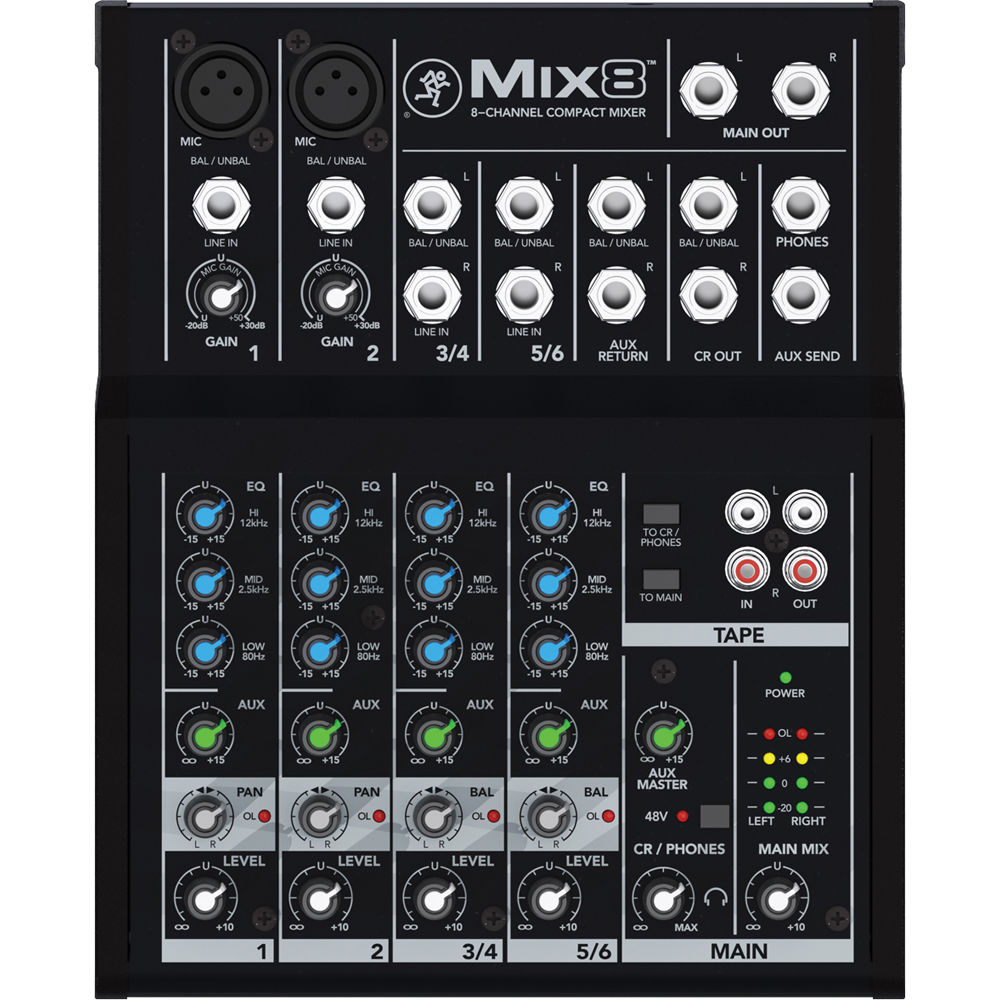 Mackie MIX8 8-Channel Compact Mixer - Image 2