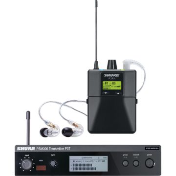 Shure Psm 300 Stereo Personal Monitor System Wireless W P3RA Boodypack