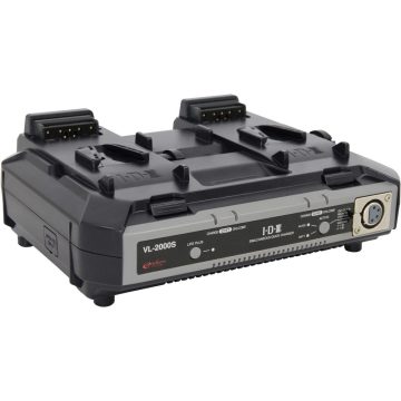 IDX VL-2000S 2 CH Simultaneous Quick Charger w/100W Power Supply Power Base