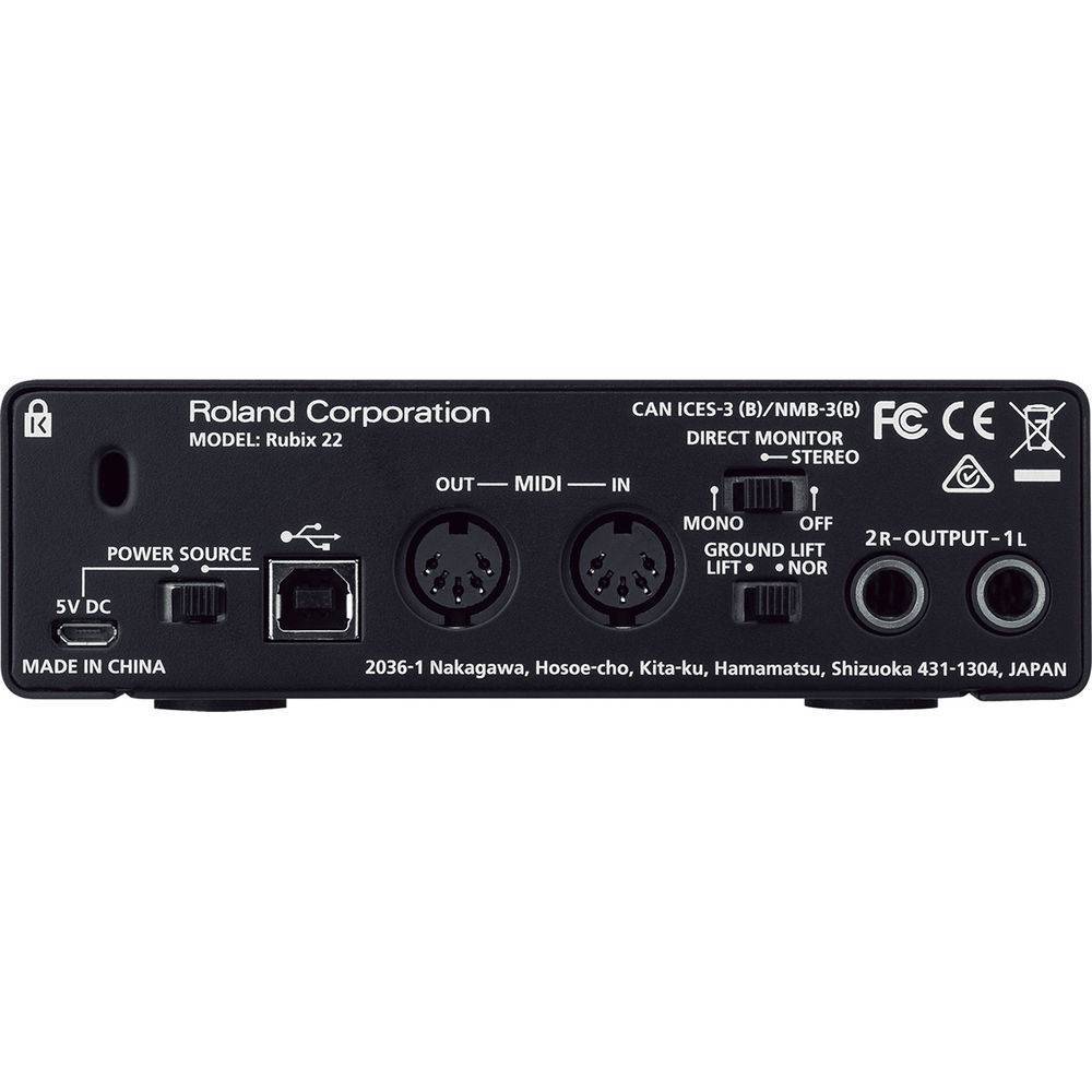 Roland RUBIX22 USB Audio Interface – 2 in / 2 Out - Image 3