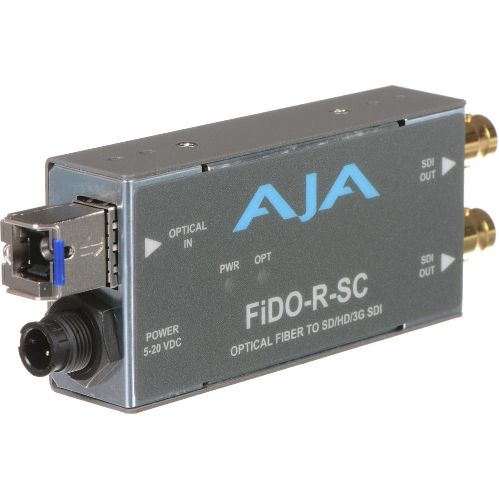 AJA Fido-R-SC 1-Channel Single Mode SC Fiber to 3G-SDI