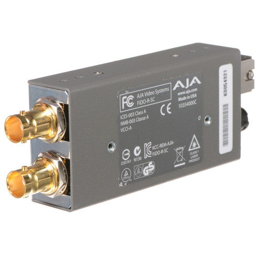 AJA Fido-R-SC 1-Channel Single Mode SC Fiber to 3G-SDI - Image 2