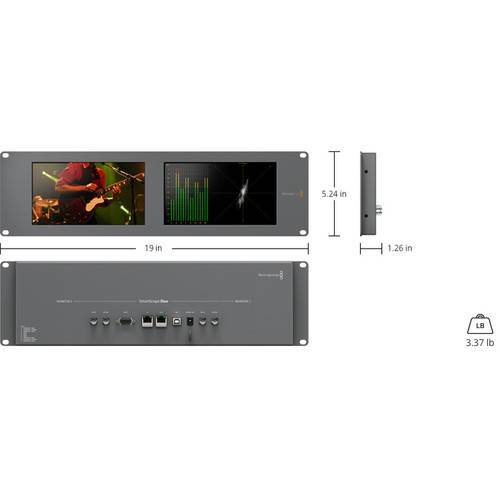 Blackmagic Design BMD-HDL-SMTWSCOPEDUO4K2 Smartscope Duo 4K 2 - Image 4
