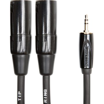 Roland RCC-15-352XM 15 FT /3.5M Interconnect Cable 3.5mm TP 2x XLR M