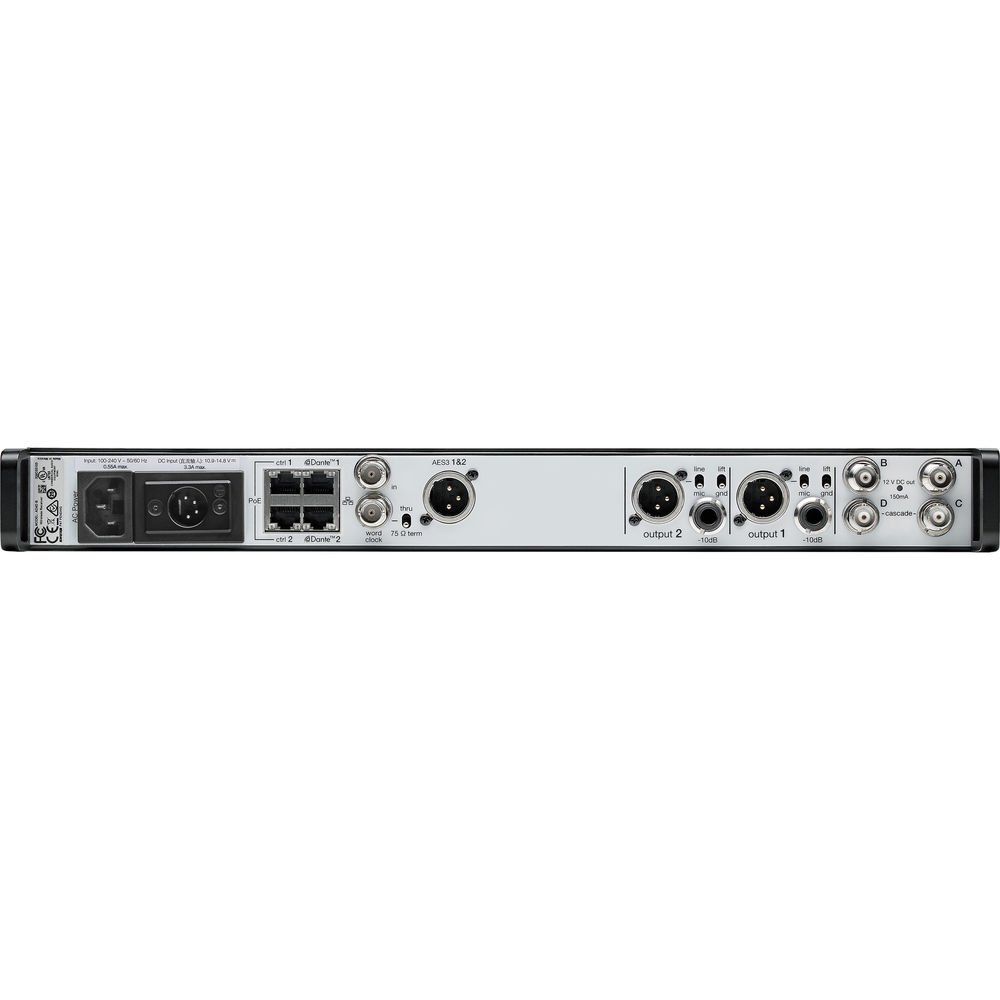 Shure AD4D-DC-A Axient Dual Channel Wireless Receiver - Image 2