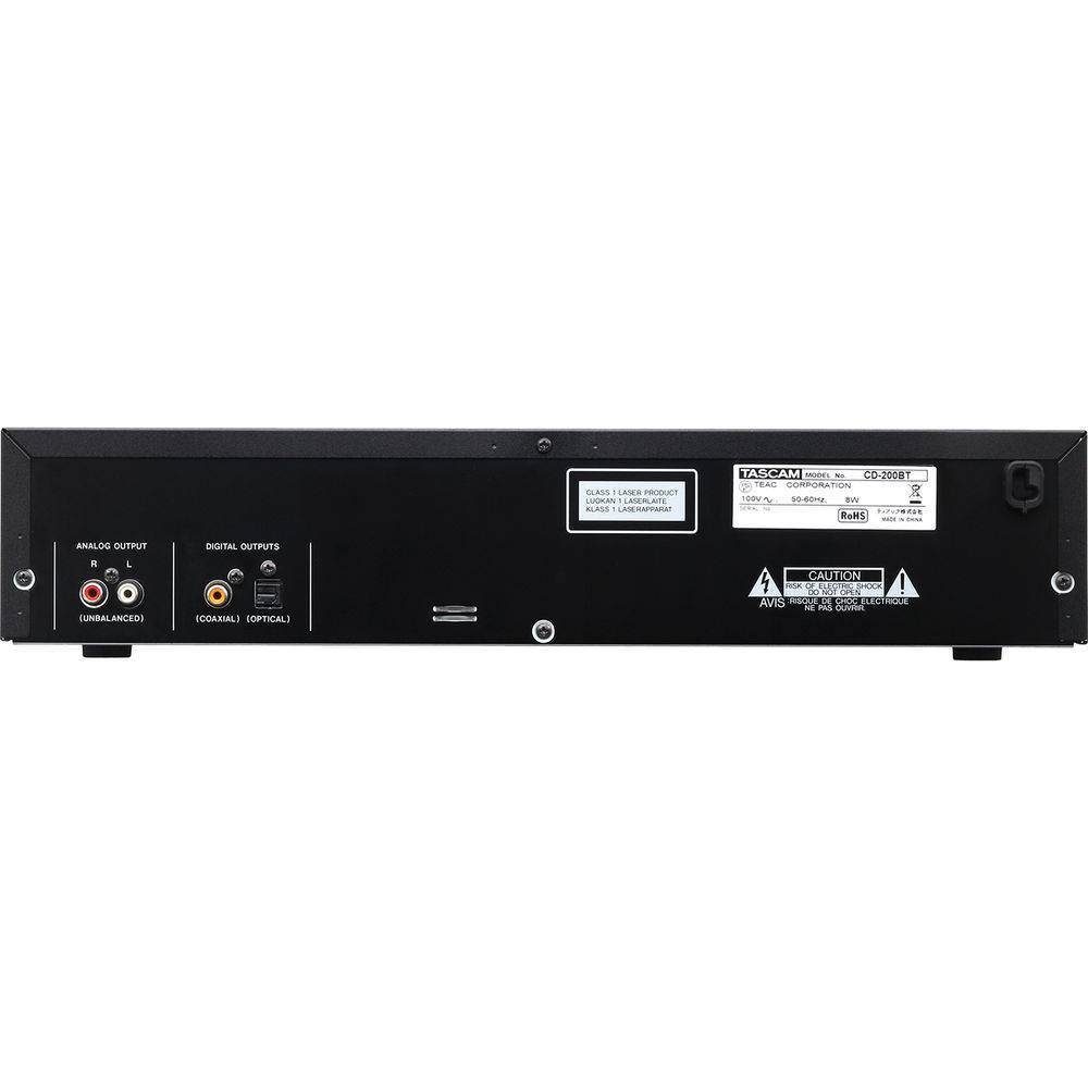 TASCAM CD-200BT CD Player with Bluetooth Receiver, 2RU - Image 2
