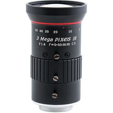 AIDA CS-0550V HD Varifocal 5.0-50MM Manual Iris CS Mount Lens
