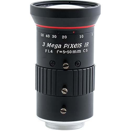 AIDA CS-0550V HD Varifocal 5.0-50MM Manual Iris CS Mount Lens