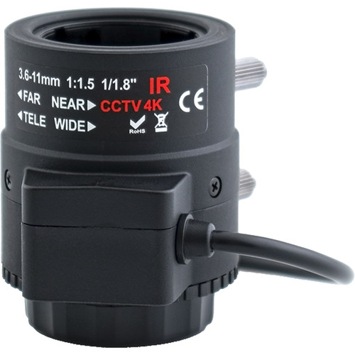AIDA CS4K-3611V 4K Varifocal 3.6~11MM Auto-DC Iris CS Mount Lens