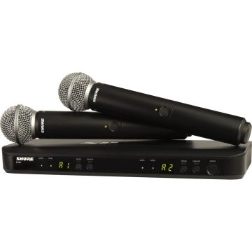 Shure BLX288/SM58-H10 Dual Wireless Vocal System H10: 542-572MHz