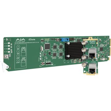 AJA OG-DANTE-12GAM Dual 12G-SDI/DANTE 64-Channel Embedder/ Dosembedder