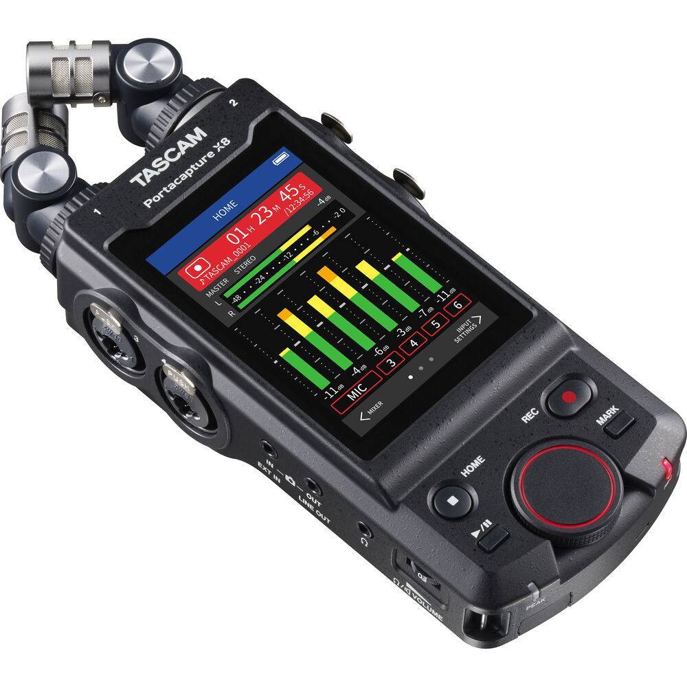 TASCAM PORTACAPTURE-X8 32-BIT Float Portable Audio Recorder - Image 2