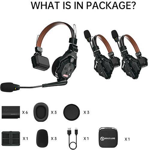 Hollyland Solidcom C1-PRO-3S Full-Duplex 3-PERSON Noise Cancelling Headset - Image 3