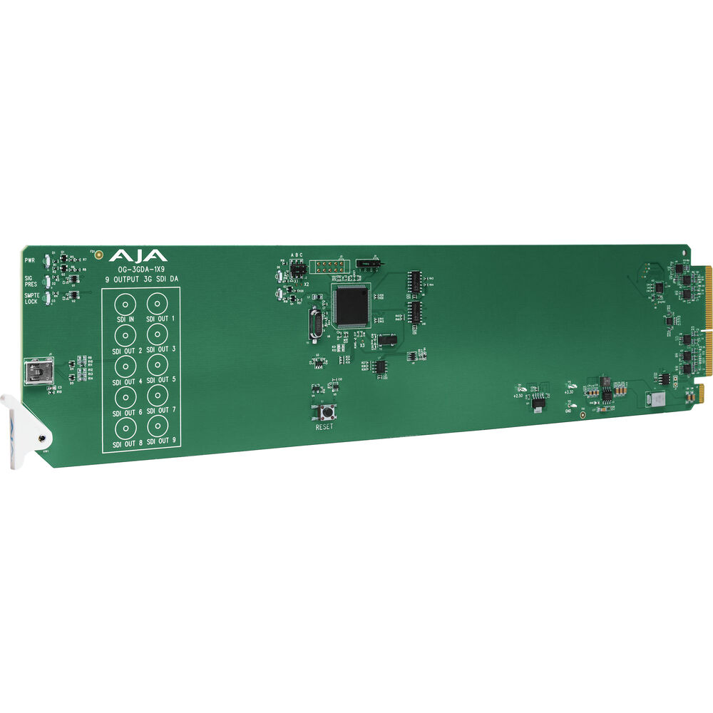 AJA OG-3GDA-1X9 3G-SDI Reclocking Da, Dashboard Support 0626TEC - Image 2