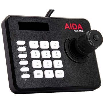 AIDA CCU-Mini Compact Visca Serial and IP PTZ Camera Controller