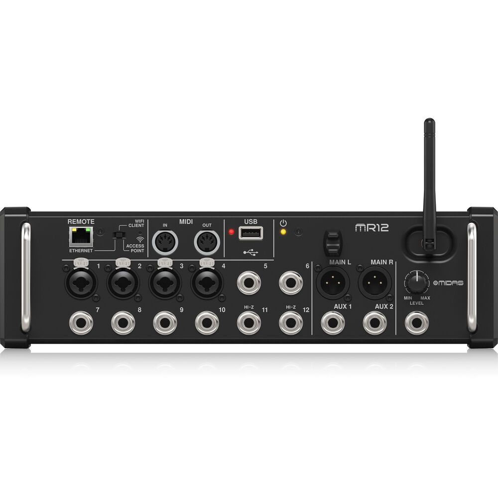 MIDAS-MR12 12-Input Digital Mixer for Ipad/Android Tablets