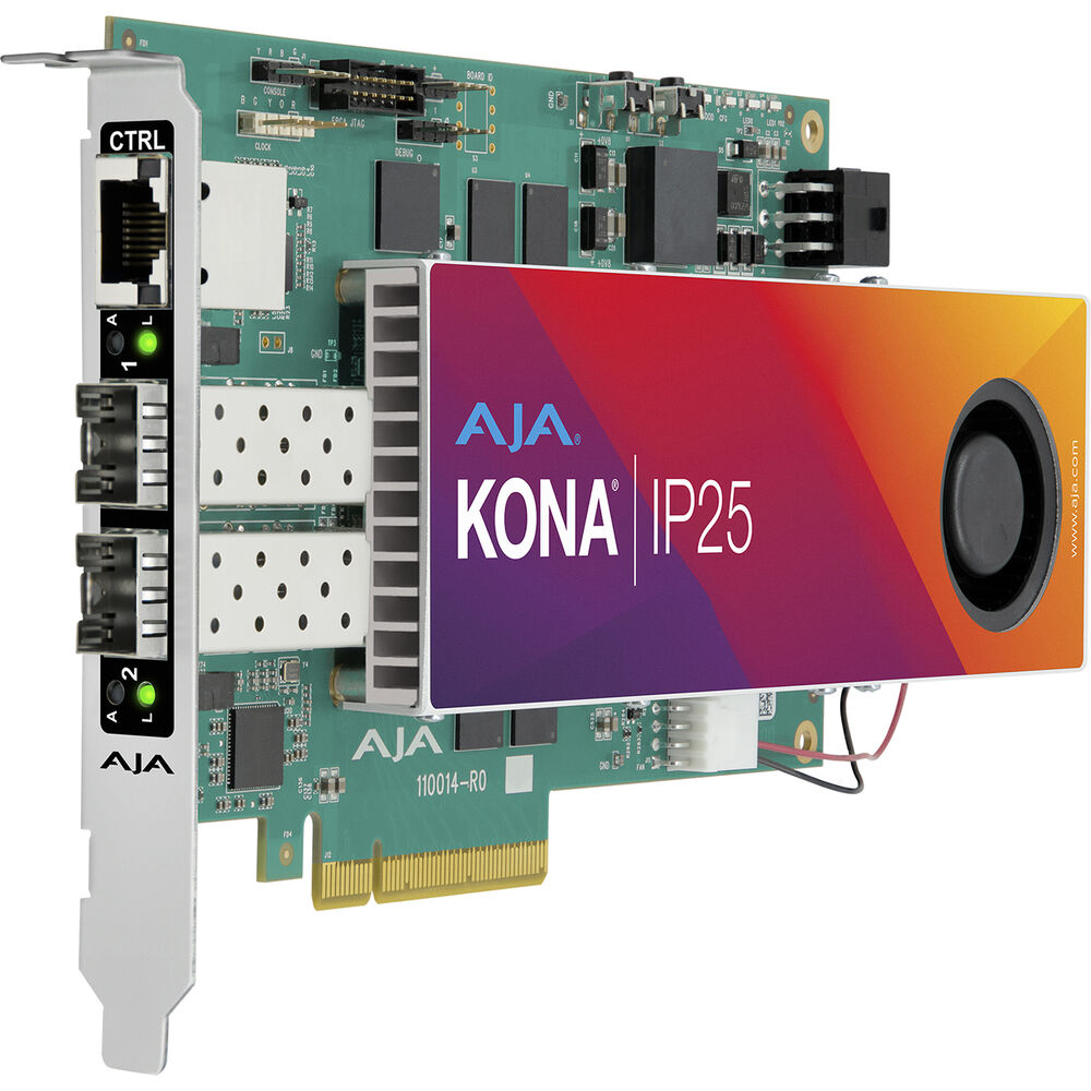 AJA Kona IP25 SMPTE ST 2110 Uncompressed IP I/O
