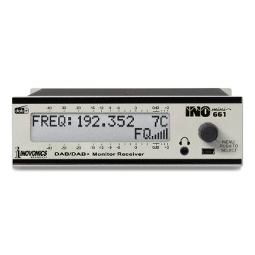 Inovonics 661 Inomini Dab+ Broadcast Monitor – Receiver: Adjustable L/R