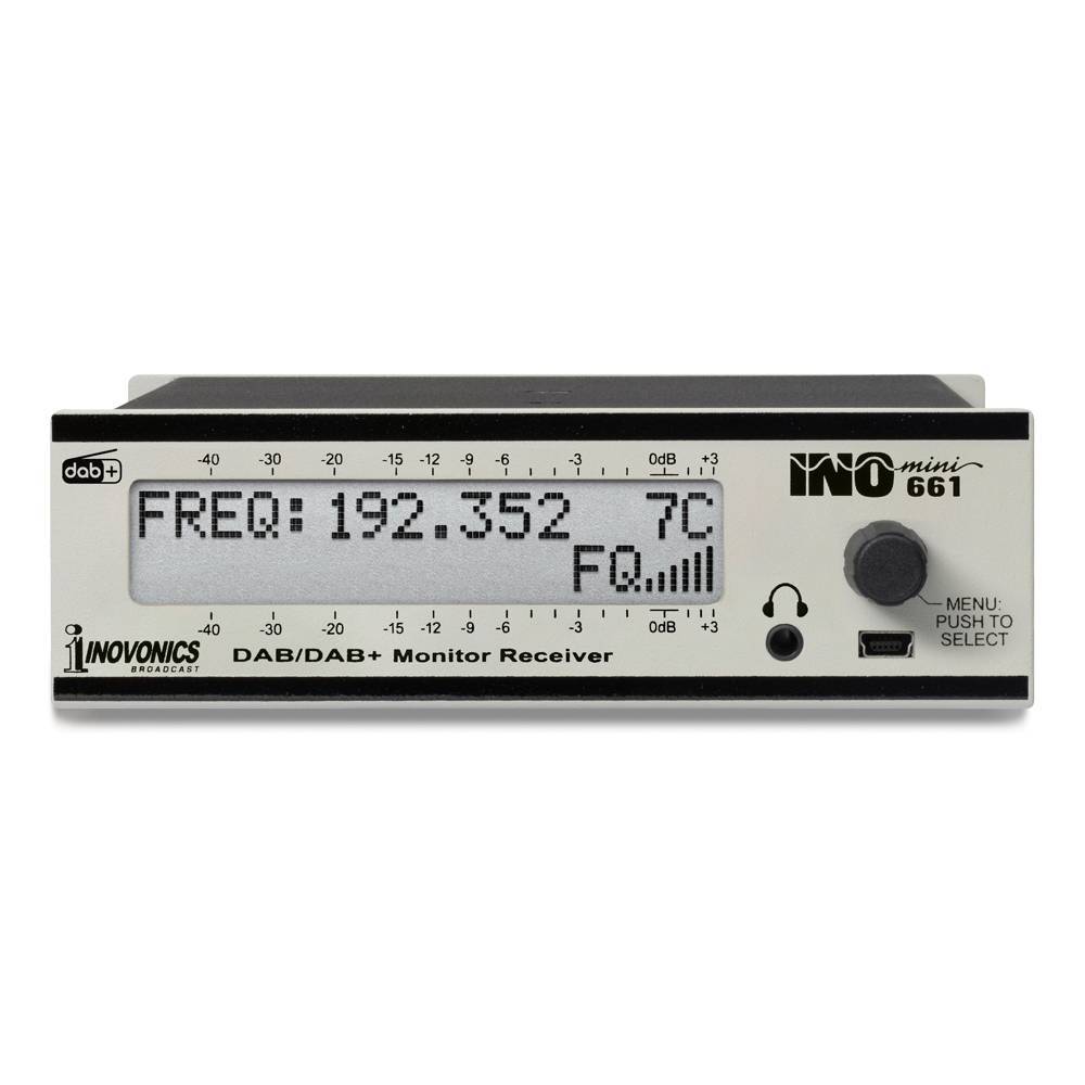Inovonics 661 Inomini Dab+ Broadcast Monitor – Receiver: Adjustable L/R