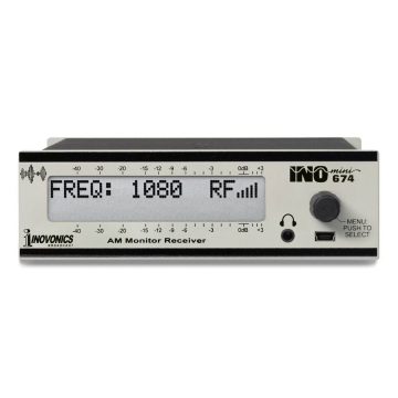 Inovonics 674 Inomini AM Broadcast Monitor – Receiver: Adjustable L/R Analog