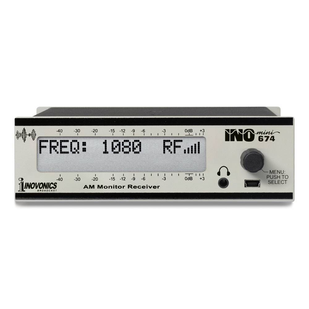 Inovonics 674 Inomini AM Broadcast Monitor – Receiver: Adjustable L/R Analog