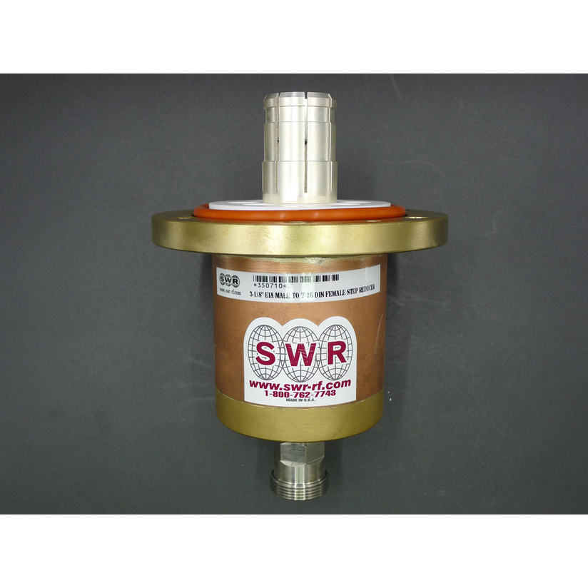 SWR 350710 3-1/8" Eia Male to 7-16 Din Female Step Reducer