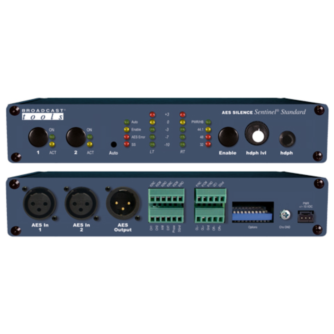 Broadcast Tools BT-AES-Silence-Sentinel-Standard AES/EBU Digital Audio
