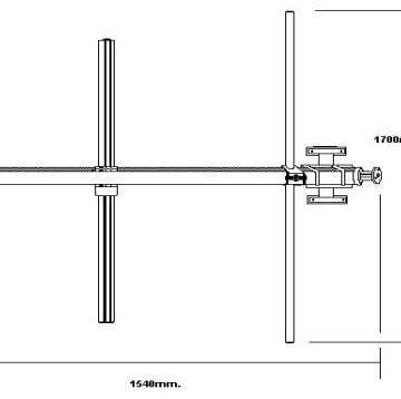 RVR AJ3716 Directive 3 Element Broadband Stainless Steel Gain 4.5 Dbd Input