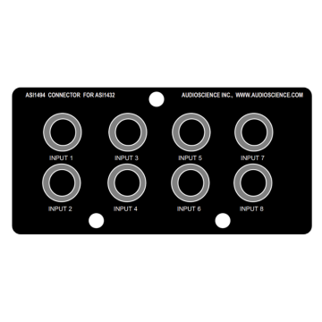 AudioScience ASI1494 Eight 1/4 Inch TRS