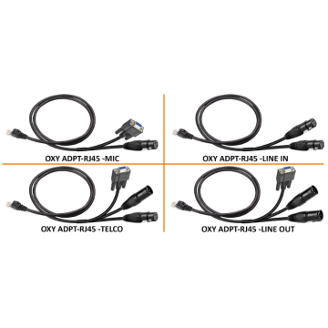 Axel OXY-ADTP-SET-8-3M Adapter Set RJ45-XLR 3 MT for Oxygen 1000/2000
