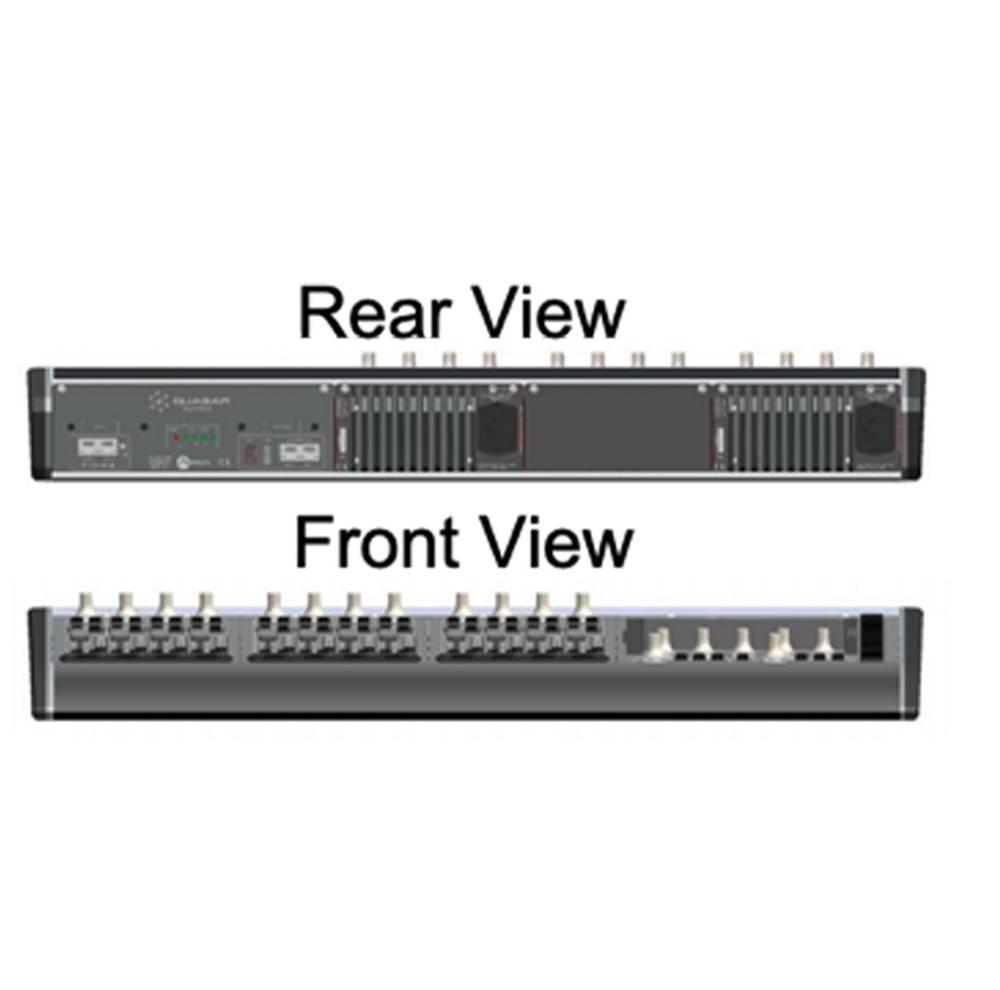 Axia Quasar 2001-00555 Table-Top Frame 7.5U, w/2 Power Supplies - Image 2