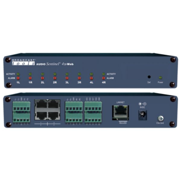 Broadcast Tools Audio-Sentinel-Plus-Web/Rjweb-Enabled Two Channel Stereo