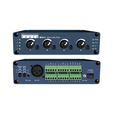 Broadcast Tools MSRP-3 Three Station Analog Stereo EAS Switcher for Adding (BT-MSRP-3)
