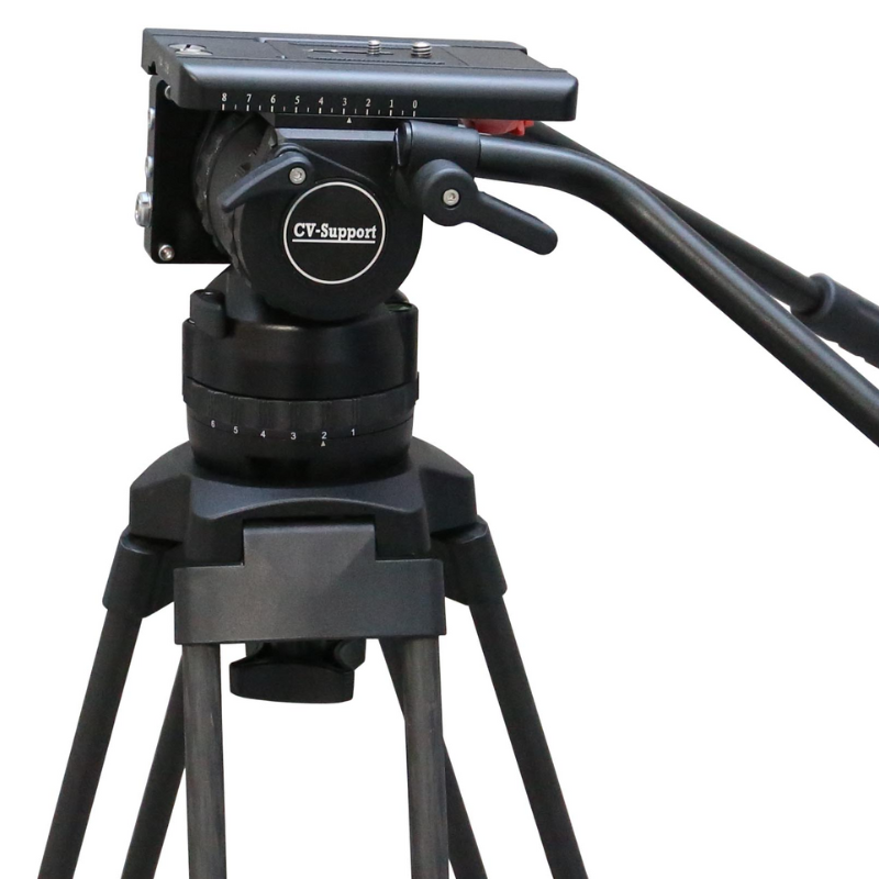 CV Support CV CD15-VR-TH-TRI Tracking Head CD15 + Tripod+positioner Fluid Drag Virtual - Image 3