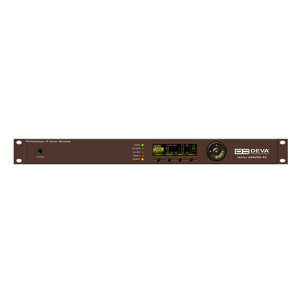 DEVA Broadcast DB9009-RX/MPX Profesional Second Generation Advanced IP Audio