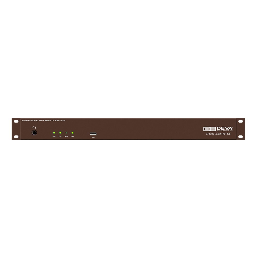 DEVA Broadcast DB9410-TX Professional MPX Over IP Encoder