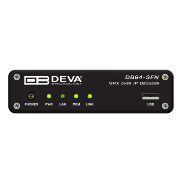 DEVA Broadcast DB94-SFN Compact MPX Over IP Decoder