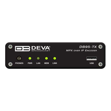 DEVA Broadcast DB-95-TX Compact MPX Over IP Encoder Aptmpx