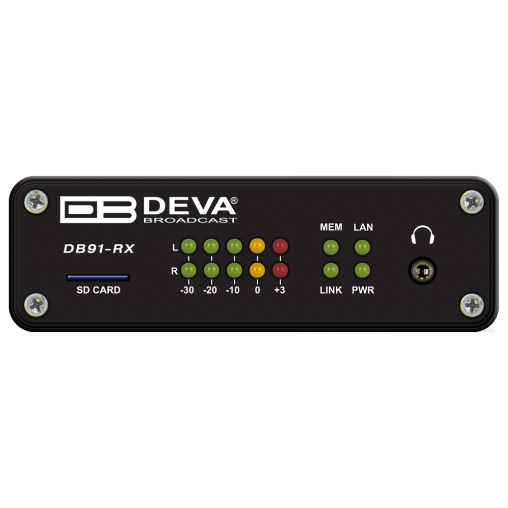 DEVA Broadcast DB91-RX – Compact IP Audio Decoder