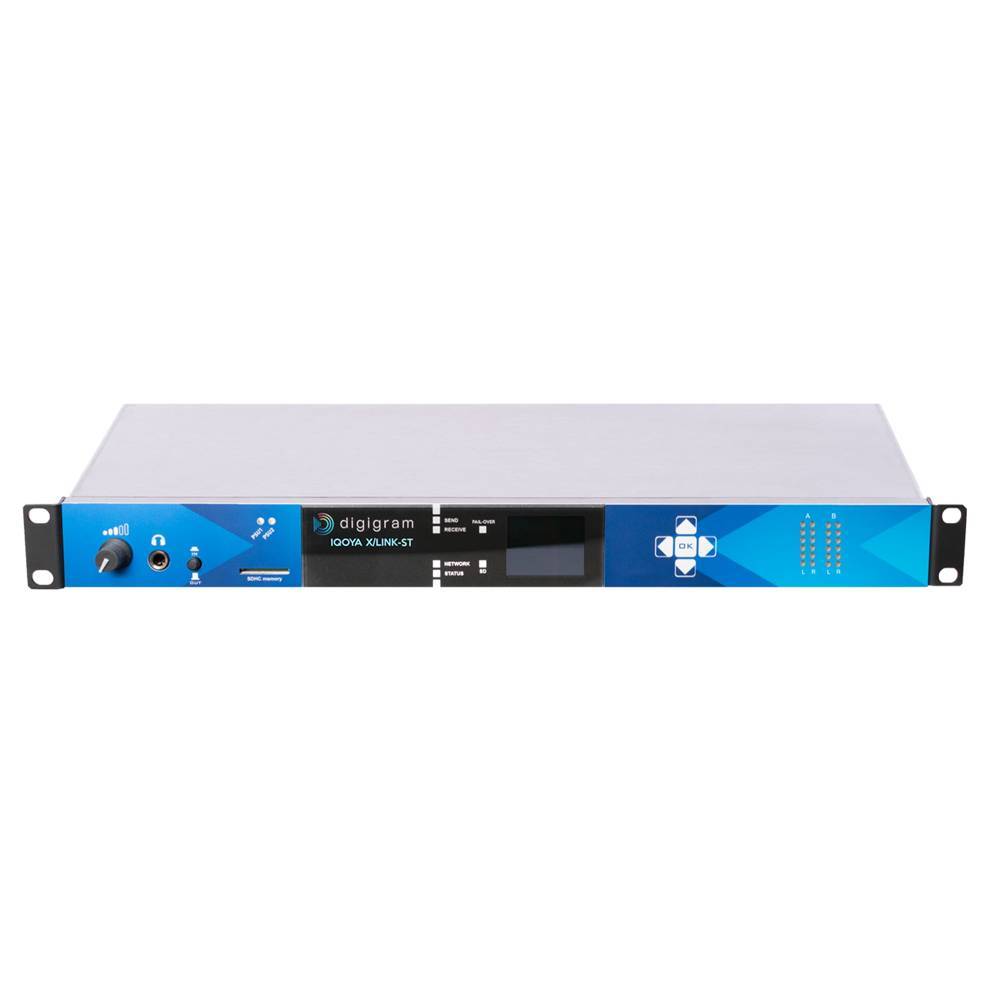 Digigram Iqoya-X/Link-ST 1U Stereo IP Audio Codec for Remote Broadcast for 2