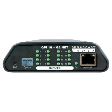 Broadcast Tools GPI-16-PLUS-G2 16 GPI Inputs to Serial/USB Port